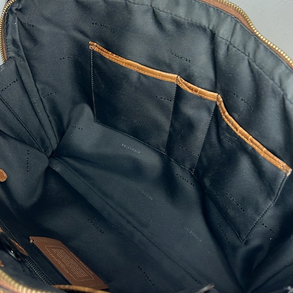 Coach Brown Metro Briefcase Croc
Embossed Leather. - Picture 13 of 16